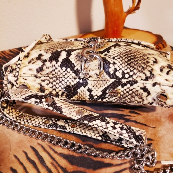 REBECCA MINKOFF Snakeskin Emb. LTR Messenger-NWOT - Picture 7 of 8